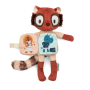 Elvis the Lemur Glow-in-the-Dark Plush & Fabric Book - Lilliputiens