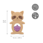 Raccoon Cooling Teething Ring Duo - Kaloo