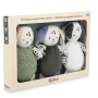Set de 3 doudous sensoriels chiots bébé Stimuli - Kaloo
