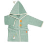 Peignoir 4/6 ans Pingouin vert avec prénom à broder