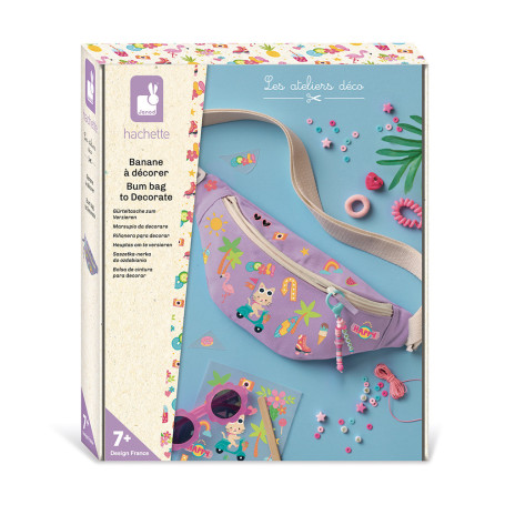 DIY Purple Bum Bag Decoration Kit Les Ateliers Déco - Janod