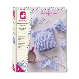 Kit créatif bonnet petit chat à tricoter Les Ateliers Déco - Janod