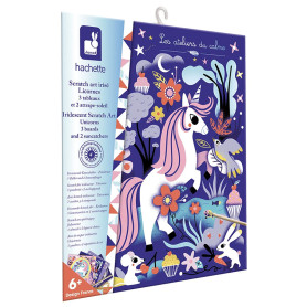 DIY Unicorn Scratch Art & Suncatcher Craft Kit - Janod