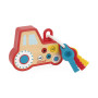 Light & Sound Wooden Tractor Keyring Toy - Janod