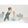Pure Wooden Baby Walker with Blocks - Janod