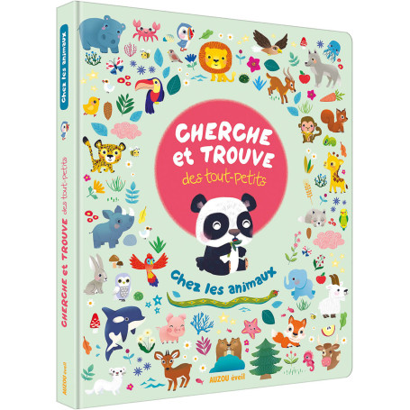 Livre Cherche et trouve des tout-petits Chez les animaux - Auzou