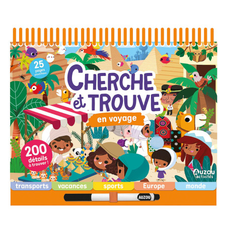 Livre Cherche et trouve - En voyage - Auzou