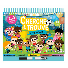 Livre Cherche et trouve - Vive le foot ! - Auzou