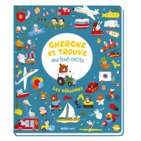 Search and Find for Toddlers - Vehicles Book - Auzou