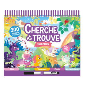 Livre Cherche et trouve - Licornes - Auzou
