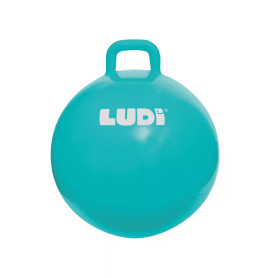 Ballon sauteur enfant XXL bleu jouet de plein air - LUDI