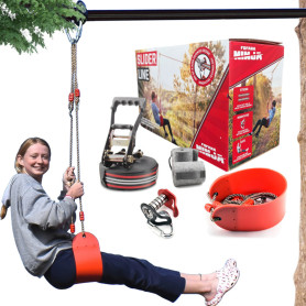 Kit tyrolienne Ninja Slider Line 20 m Fofana