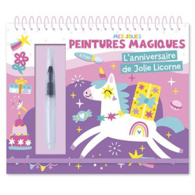 Pretty Unicorn Birthday Magic Water Painting Book