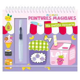 My Little Grocery Store Magic Water Painting Book - Auzou