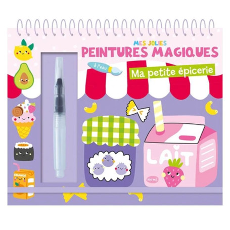 My Little Grocery Store Magic Water Painting Book - Auzou