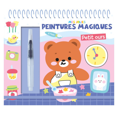 Little Bear Magic Water Painting Book with Water Pen - 123 Soleil