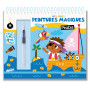 Livre peinture magique Pirates avec pinceau à eau - 123 Soleil