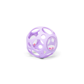 Balle sensorielle en silicone violette avec grelot - Little L