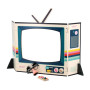 Vilac Vintage Wooden TV Set Pretend Play & Expression Game