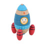 Vilac Wooden Surprise Stacking Rocket Toy - Space Toddler Game