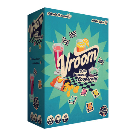 Vroom Cooperative  Racing Board Game - Big Moustache Games