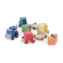 Vilac Wooden Multicolored Activity & Counting Stacking Train Toy