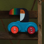 Vilac Wooden Toucan Honking Car Early Learning Toy - Andy Westface