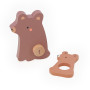 Vilac Wooden Mom & Baby Animals Counting & Stacking Puzzles
