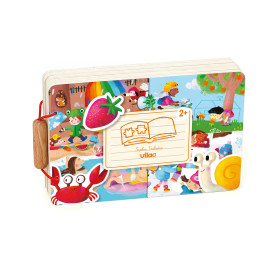 Vilac Wooden 4 Seasons Puzzle Book - Toddler Learning Toy