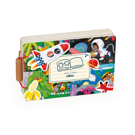 Vilac Wooden Journey & Adventure Puzzle Book