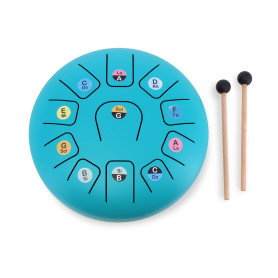 Vilac 8-Inch 11-Note Steel Tongue Drum Musical Instrument Set
