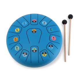 Vilac 10-Inch 13-Note Steel Tongue Drum Musical Instrument Set