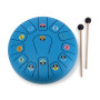 Vilac 10-Inch 13-Note Steel Tongue Drum Musical Instrument Set