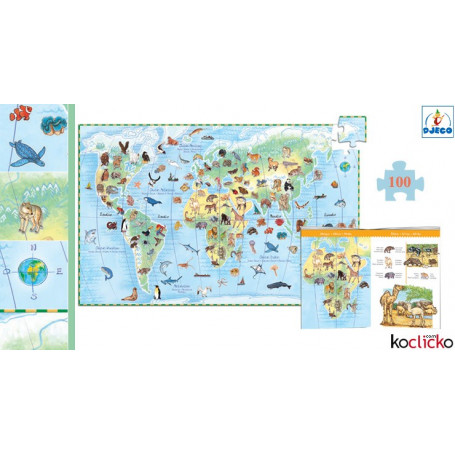 Puzzle Djeco - La forêt enchantée - 100 pcs - Puzzle pour enfant