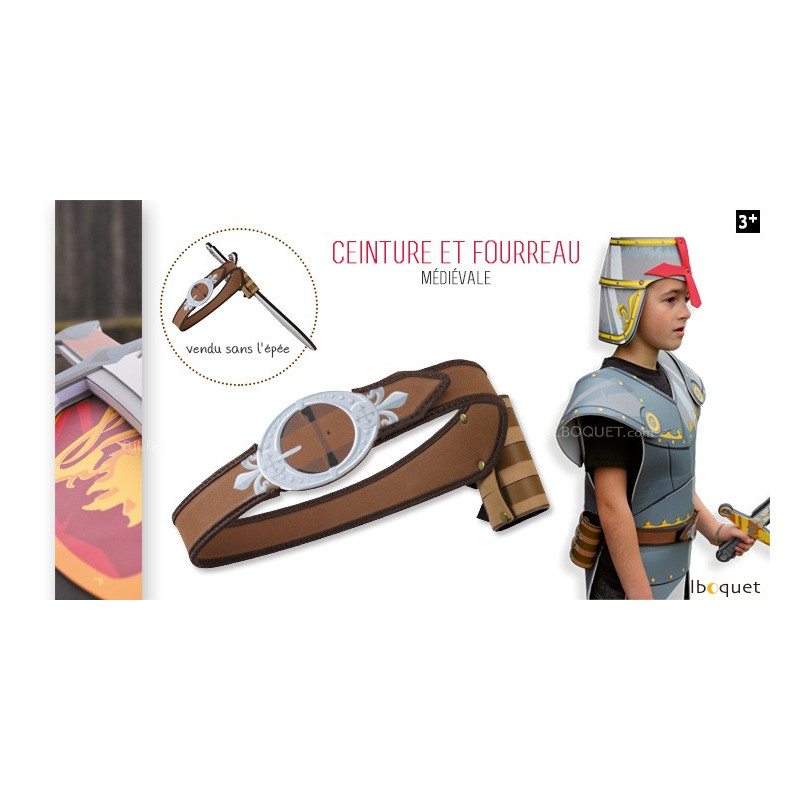 Ceinture Médiévale En Cuir Avec étui à épée Réglable - Costume Halloween, Chevalier, Pirate, Viking