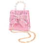 Sac à main rose avec nœud et serre-tête princesse Great Pretenders