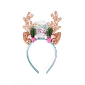 Serre-tête Rudolph rose et menthe Great Pretenders