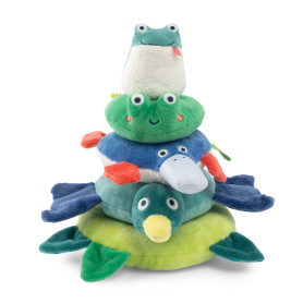 Animaux empilables tissu La mare aux grenouilles Moulin Roty