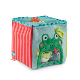Large Activity Fabric Cube Frog Pond Moulin Roty