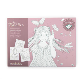 Drawing Paper Roll Kidywolf Les Rosalies Moulin Roty
