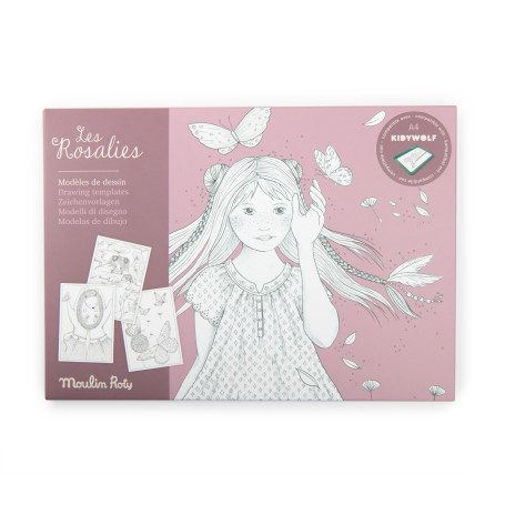 Drawing Paper Roll Kidywolf Les Rosalies Moulin Roty