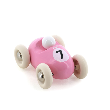 Pink Wooden Mini Roadster Car Vilac