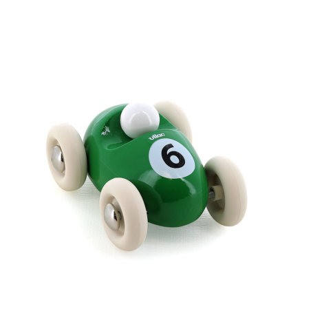 Mini voiture roadster verte en bois Vilac