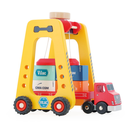Docker Gantry Crane and Semi-Truck Vilacity Vilac