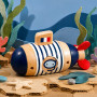Wooden Surprise Submarine Toy Marine Nationale Vilac
