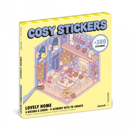 Cosy Stickers 6 planches Lovely home Janod