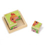 Farm 4 Wooden Blocks Puzzle -  Janod