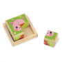 Farm 4 Wooden Blocks Puzzle -  Janod
