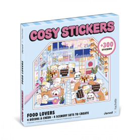 Cosy Stickers 6 Sheets Food Lovers Janod