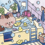 Cosy Painting 4 planches Sweet little home Janod